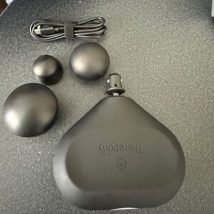 Therabody Black Replacement Massage Gun Head Set with USB Cable